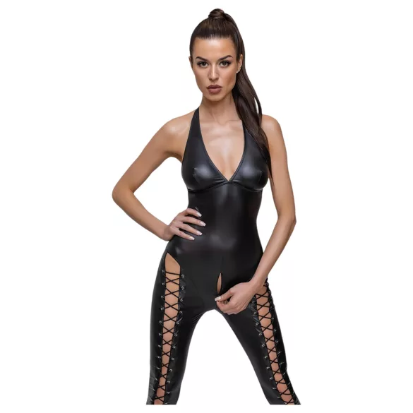Cottelli Party - Combinaison corset à col (noir) - XL