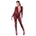 Noir Kink Royal - body résille transparent - rouge - M