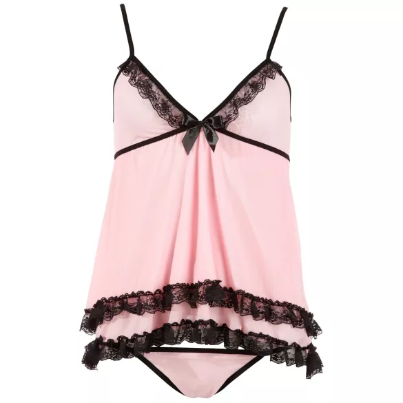 Cottelli - Babydoll sexy à volants - lingerie femme - L