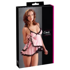 Cottelli - Babydoll sexy à volants - lingerie femme - XXL