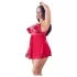 Cottelli Plus Size - babydoll sexy en dentelle - grande taille - rouge - XL