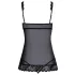Kissable - Babydoll ouvert (noir)