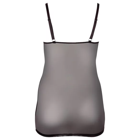 Cottelli - nuisette grande taille transparente en dentelle - noir