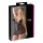 Cottelli - nuisette grande taille transparente en dentelle - noir - 2XL