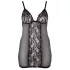 Cottelli - nuisette grande taille transparente en dentelle - noir - 2XL