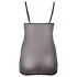 Cottelli - nuisette grande taille transparente en dentelle - noir - 2XL