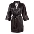 Cottelli - peignoir court satin dentelle - noir