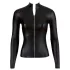 Cottelli - top femme manches longues brillant - noir - M