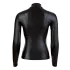 Cottelli - top femme manches longues brillant - noir - M