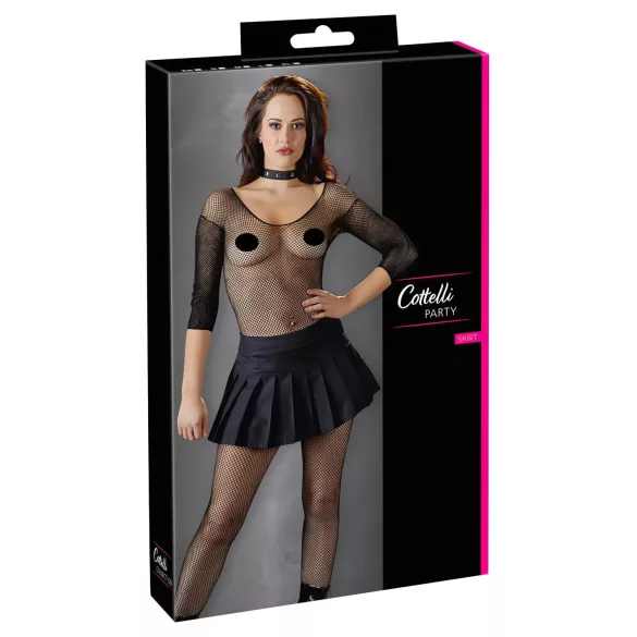 Cottelli - Jupe plissée courte - noire - XL