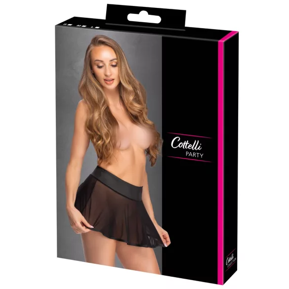 Cottelli Party - mini-jupe plissée - noire