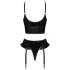 Black Level - ensemble croisé sexy - noir