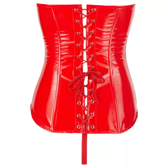 Black Level - corset vinyle rouge - S
