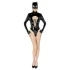 Black Velvets - body Batwoman manches longues - noir