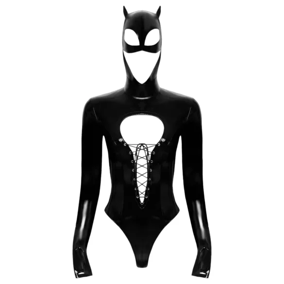 Black Velvets - body Batwoman manches longues - noir