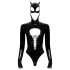 Black Velvets - body Batwoman manches longues - noir