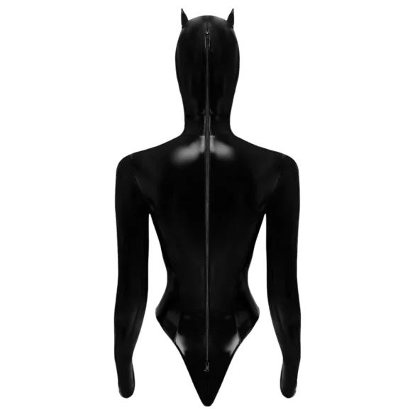 Black Velvets - body Batwoman manches longues - noir