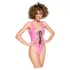 Black Level - body en vinyle pour femmes (rose) - L