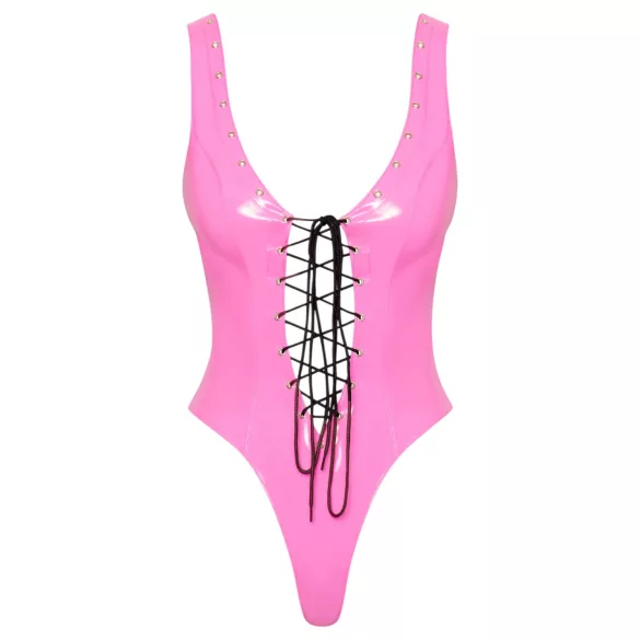 Black Level - body en vinyle pour femmes (rose) - L