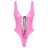 Black Level - body en vinyle pour femmes (rose) - L