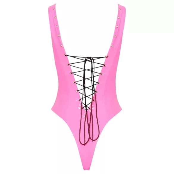 Black Level - body en vinyle pour femmes (rose) - L