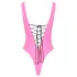 Black Level - body en vinyle pour femmes (rose) - L