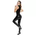 Black Level - combinaison brillante zippée - noir - L
