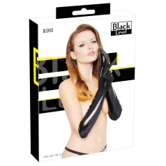 Black Level - gants en vinyle brillant - noir - M