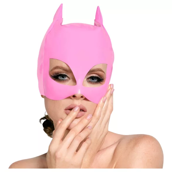 Black Level - masque chat en latex - rose