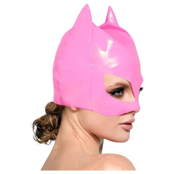 Black Level - masque chat en latex - rose