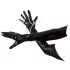 Black Level - gants longs en vinyle noir