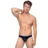 Black Level - string homme classique - effet laqué noir