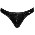 Black Level - string homme classique - effet laqué noir