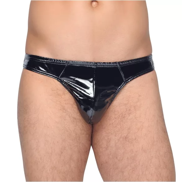 Black Level - string homme classique - effet laqué noir - M