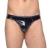 Black Level - string homme classique - effet laqué noir - L