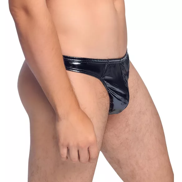 Black Level - string homme classique - effet laqué noir - L