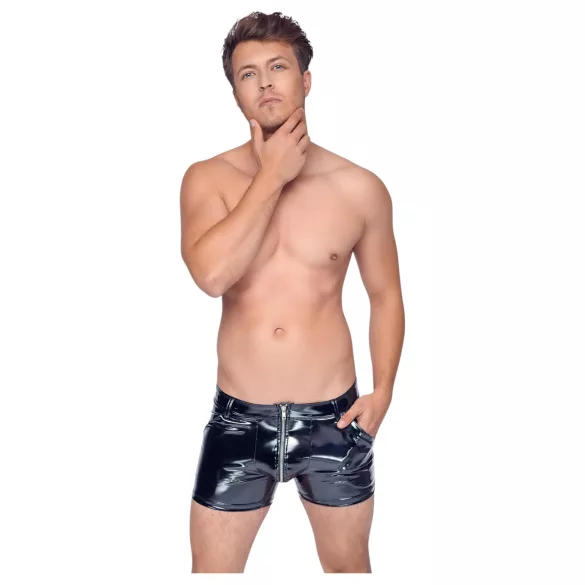 Black Level - short homme vinyle poches latérales - noir