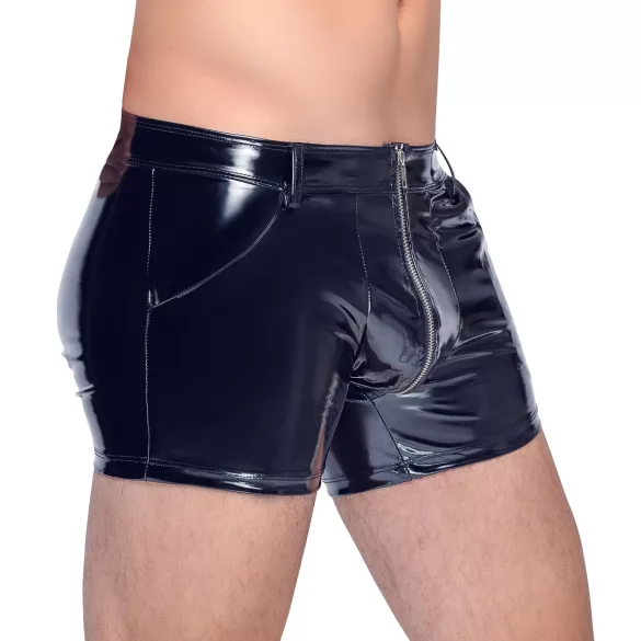 Black Level - short homme vinyle poches latérales - noir - M