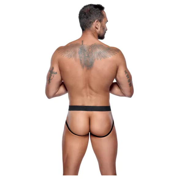Black Level - jockstrap zippé - vinyle noir - L