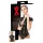 Haut femme à manches courtes en latex avec fermeture éclair (noir) - XL