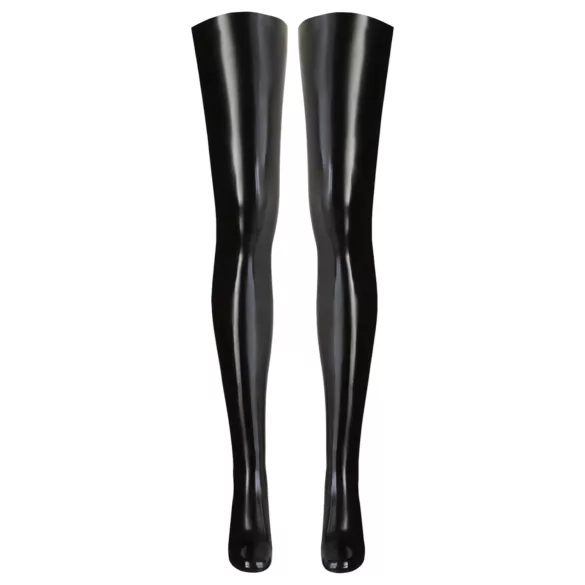 LATEX - bas autofixants femme - noir