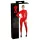 LATEX - combinaison femme manches longues - rouge - S