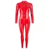 LATEX - combinaison femme manches longues - rouge - S