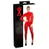 LATEX - combinaison femme manches longues - rouge - M