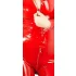 LATEX - combinaison femme manches longues - rouge - M