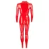 LATEX - combinaison femme manches longues - rouge - M