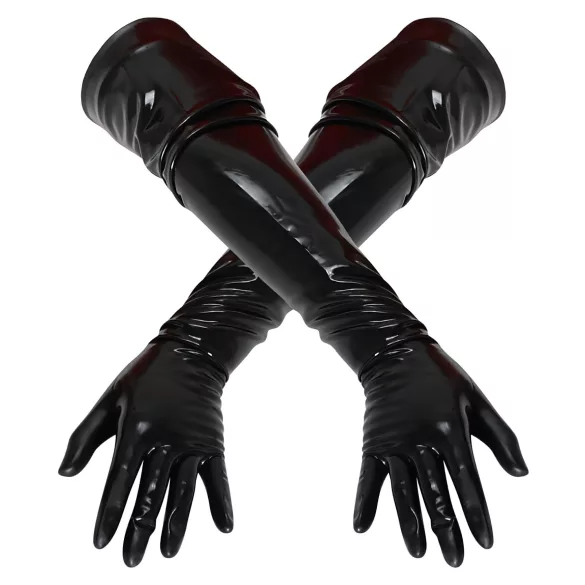 LATEX - gants longs unisexes - noir - XL