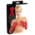 Gants longs unisexes en latex (rouges) - M