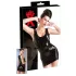 LATEX - robe moulante courte sans manches - noir