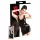 Robe mini sans manches en latex (noir) - 2XL